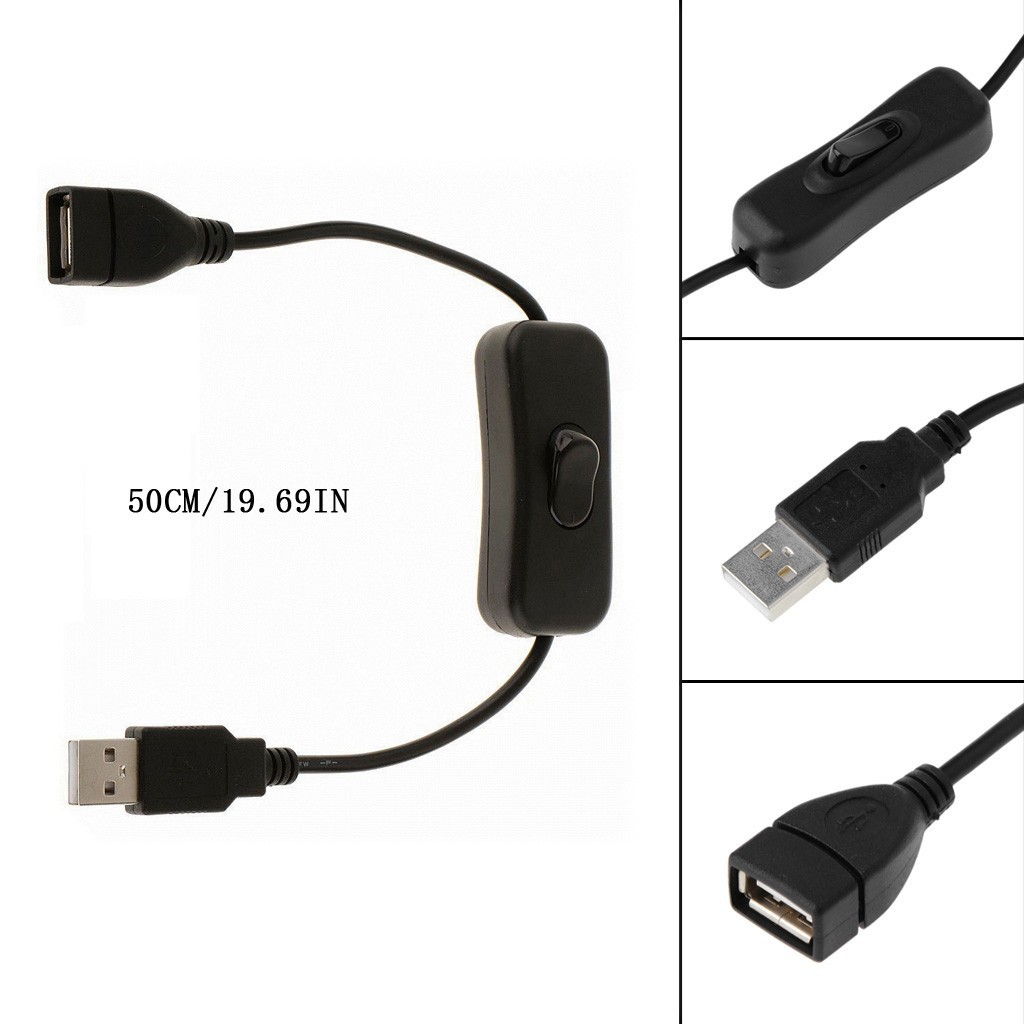 Dây cáp nối dài USB 2.0 A Male sang A Female cho quạt máy tính đèn LED