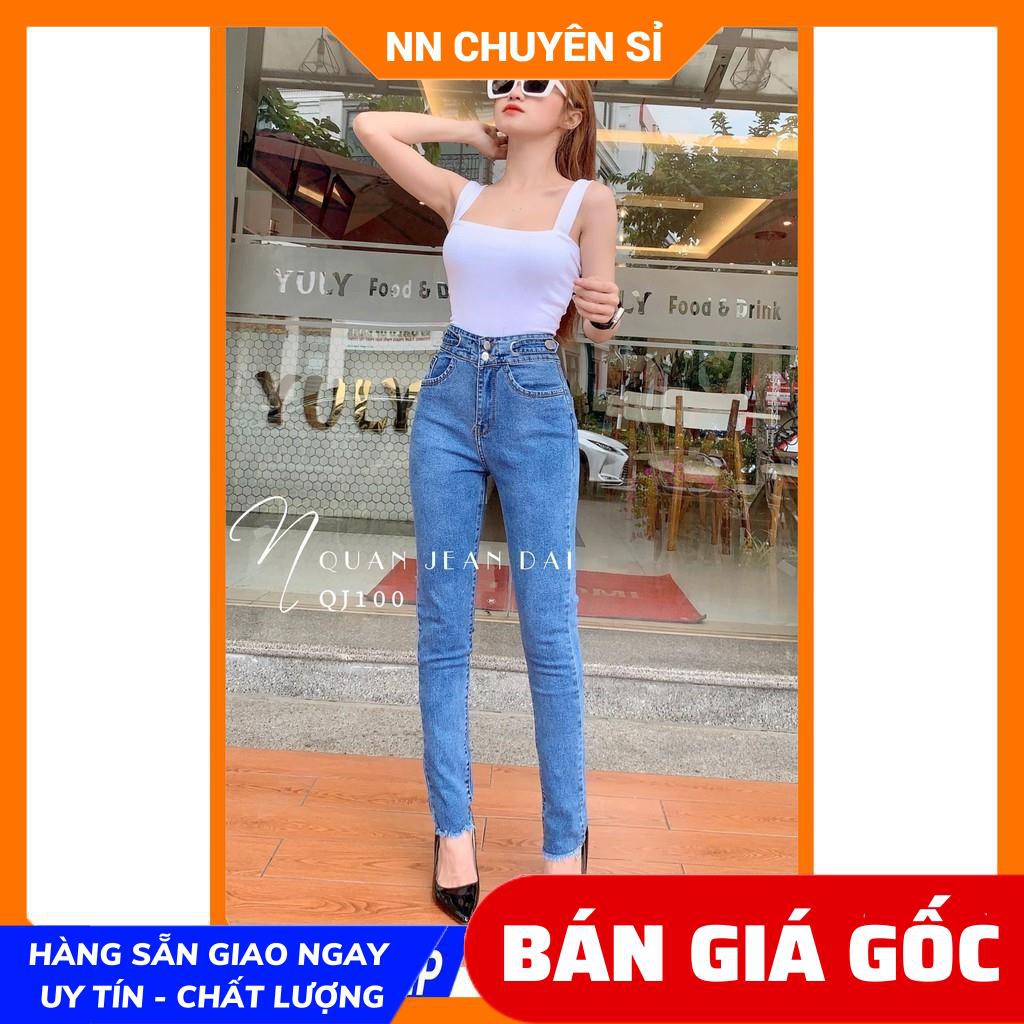 QUẦN JEAN DÀI LƯNG KIỂU ÔM BODY CỰC XINH J100 ⚡100% ẢNH THẬT⚡