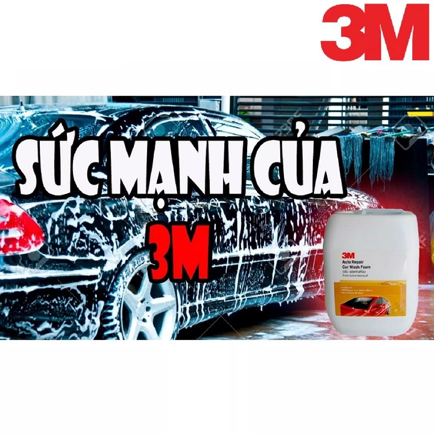 [CHẤT LƯỢNG] NƯỚC RỬA XE 3M AUTO REPAIR CAR WASH FOAM tẩy sạch bụi và cặn bẫn mà không làm mất lớp sáp bảo vệ sơn bóng