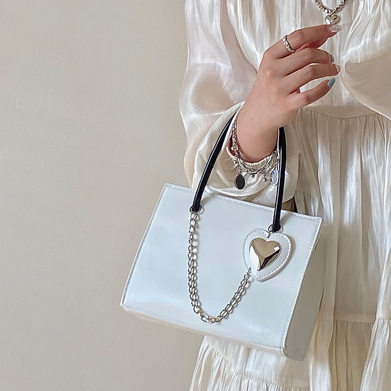Túi xách IELGY hình vuông phối dây xích thời trang cho nữ