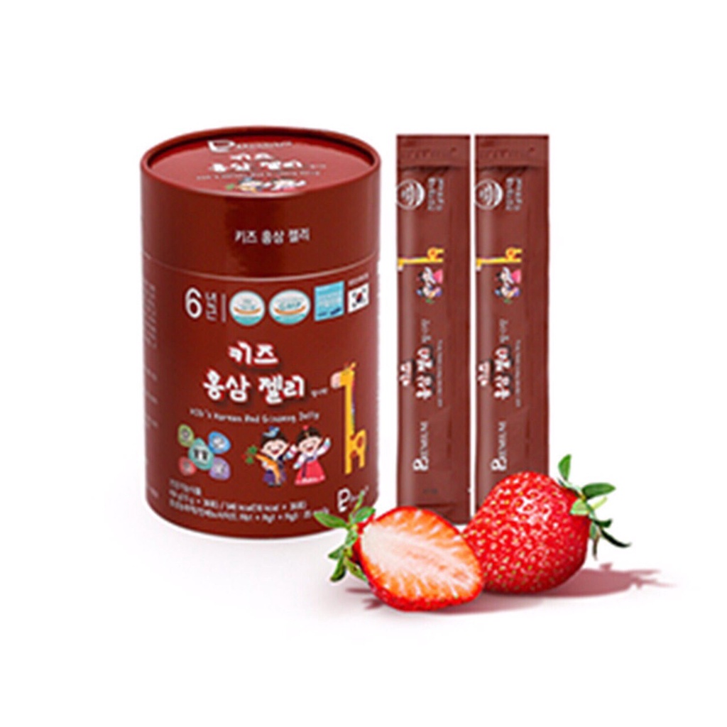 NK Chính hãng - Thạch hồng sâm Baby cao cấp hương dâu Kid’s Korean Red Ginseng Jelly