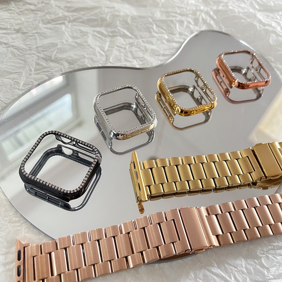 Khung Bảo Vệ Mặt Đồng Hồ Apple Watch Series 6 Se 5 4 3 2 1 38mm 42mm