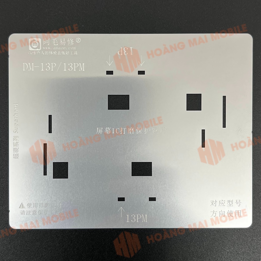 Vỉ che mài IC cảm ứng iP11 - 13 Pro Max hãng Amaoe