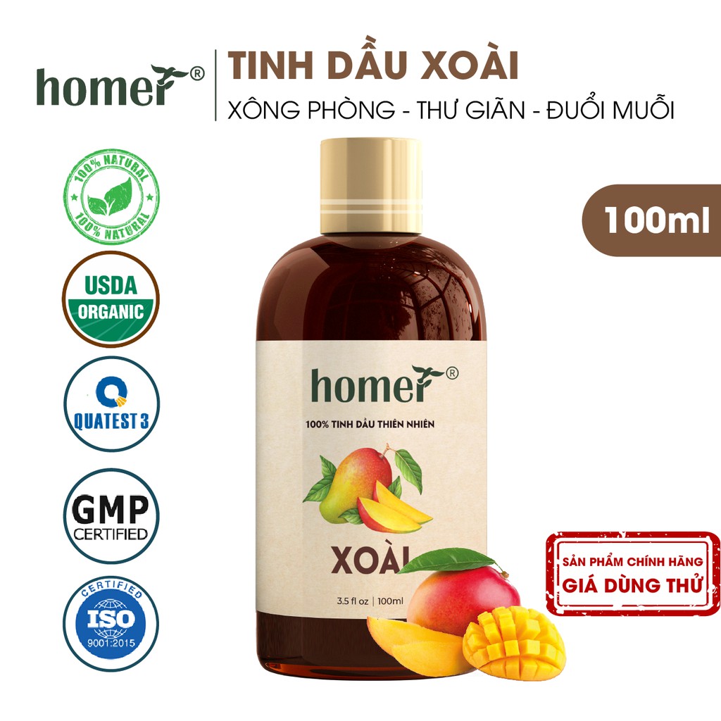 Tinh dầu trái cây Homer 20ml - đạt chuẩn chất lượng kiểm định