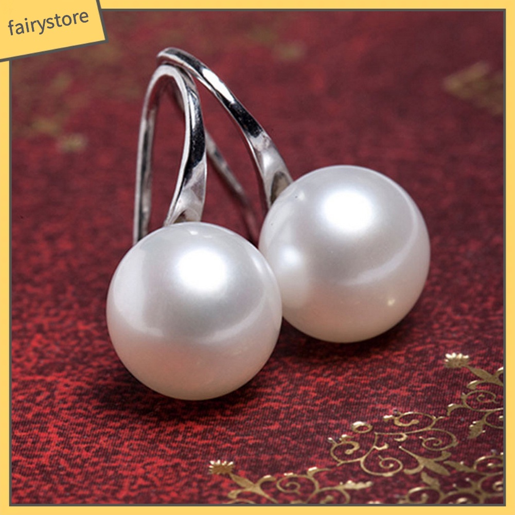 Khuyên Tai Đính Hạt Ngọc Trai Nhân Tạo Thời Trang