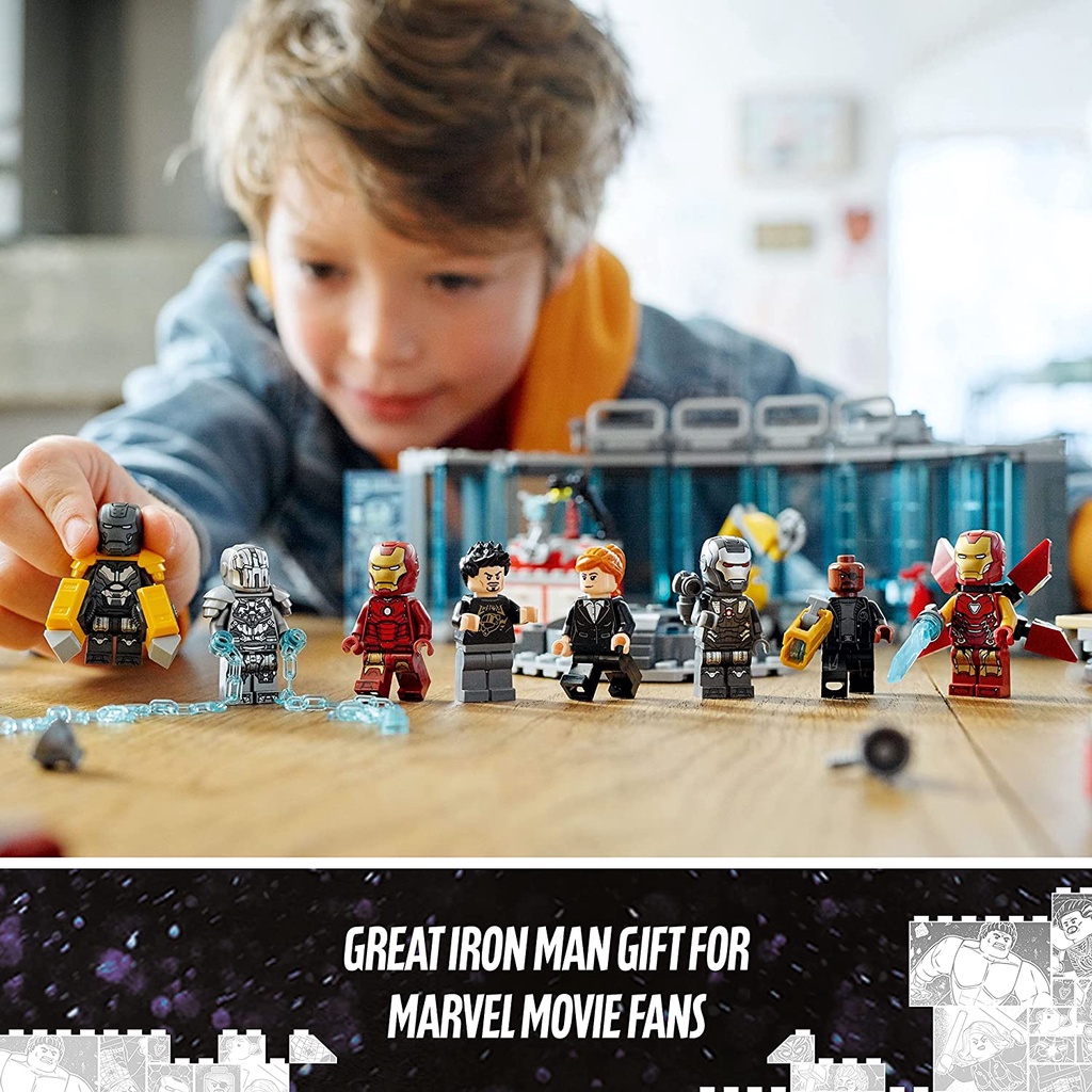 LEGO Marvel 76216 Kho Vũ Khí Của Người Sắt