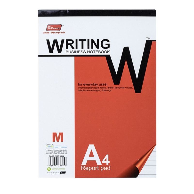 Vở xé / sổ xé writing pad Grand khổ A4 / A5 / A6 màu sắc ngẫu nhiên