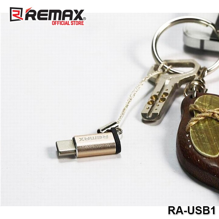 Đầu chuyển từ MicroUsb sang Type C Remax RA-USB1 (Bạc)