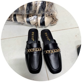 Dép Sục Nữ ♥️ FREESHIP♥️ Giày Sục Nữ Da Mềm Phụ Kiện Dây Xích Phong Cách Hottrend 2020