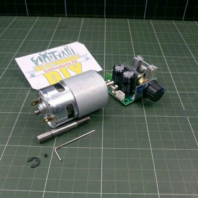 bộ chế quạt acquy mô tơ 775