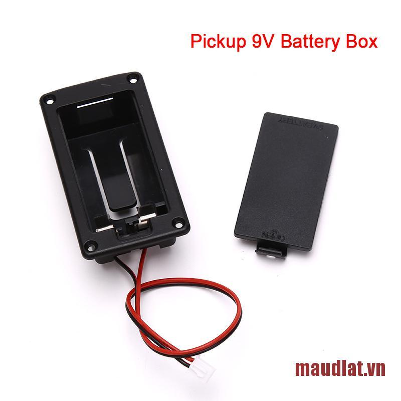 maudlat Active Bass Guitar Pickup 9V Battery Boxes Battery Holder Case 2 Pin Plug