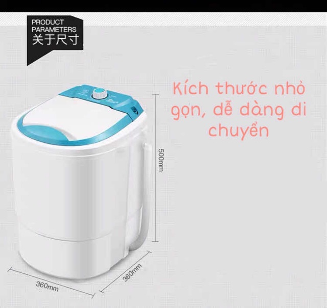 MÁY GIẶT MINI ĐỒ CHO BÉ TÃ LÓT TRẺ SƠ SINH