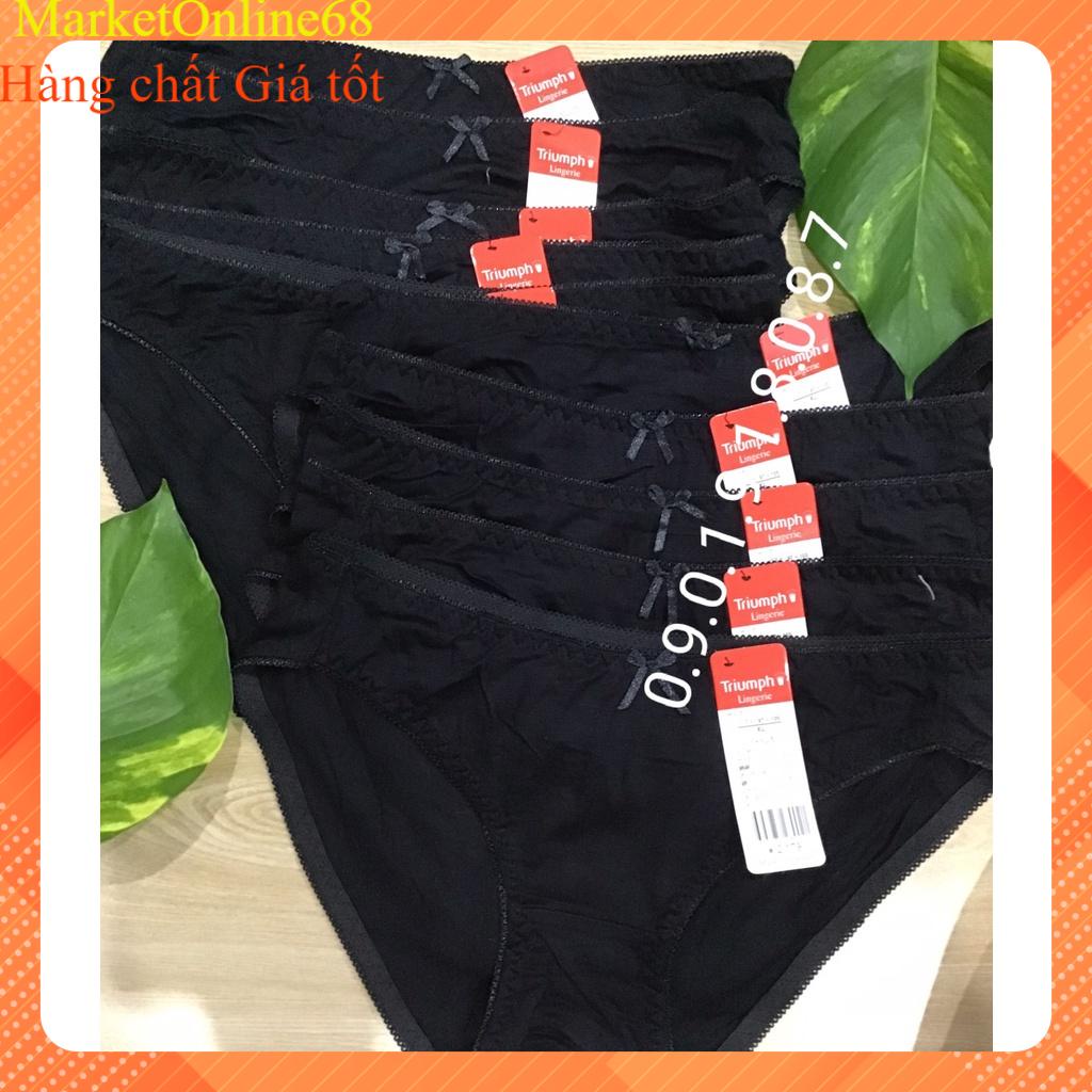 COMBO 10 QUẦN SỊP NỮ COTTON LỤA CAO CẤP MÀU ĐEN MỀM MẠI QUYẾN RŨ VN10 [5 SIZE 35kg – 65kg]