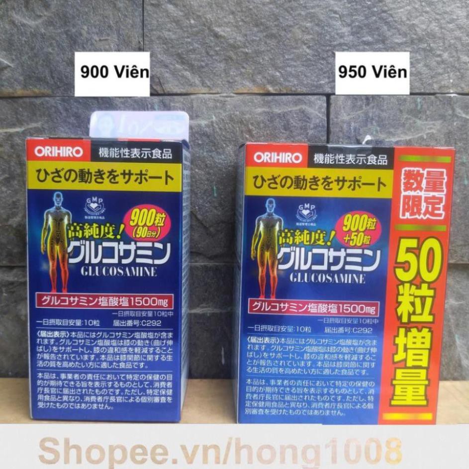 ( KIBO ) Viên Uống Glucosamine Orihiro 1500mg Của Nhật 900 viên , 950 viên - Glucosamin 900 950