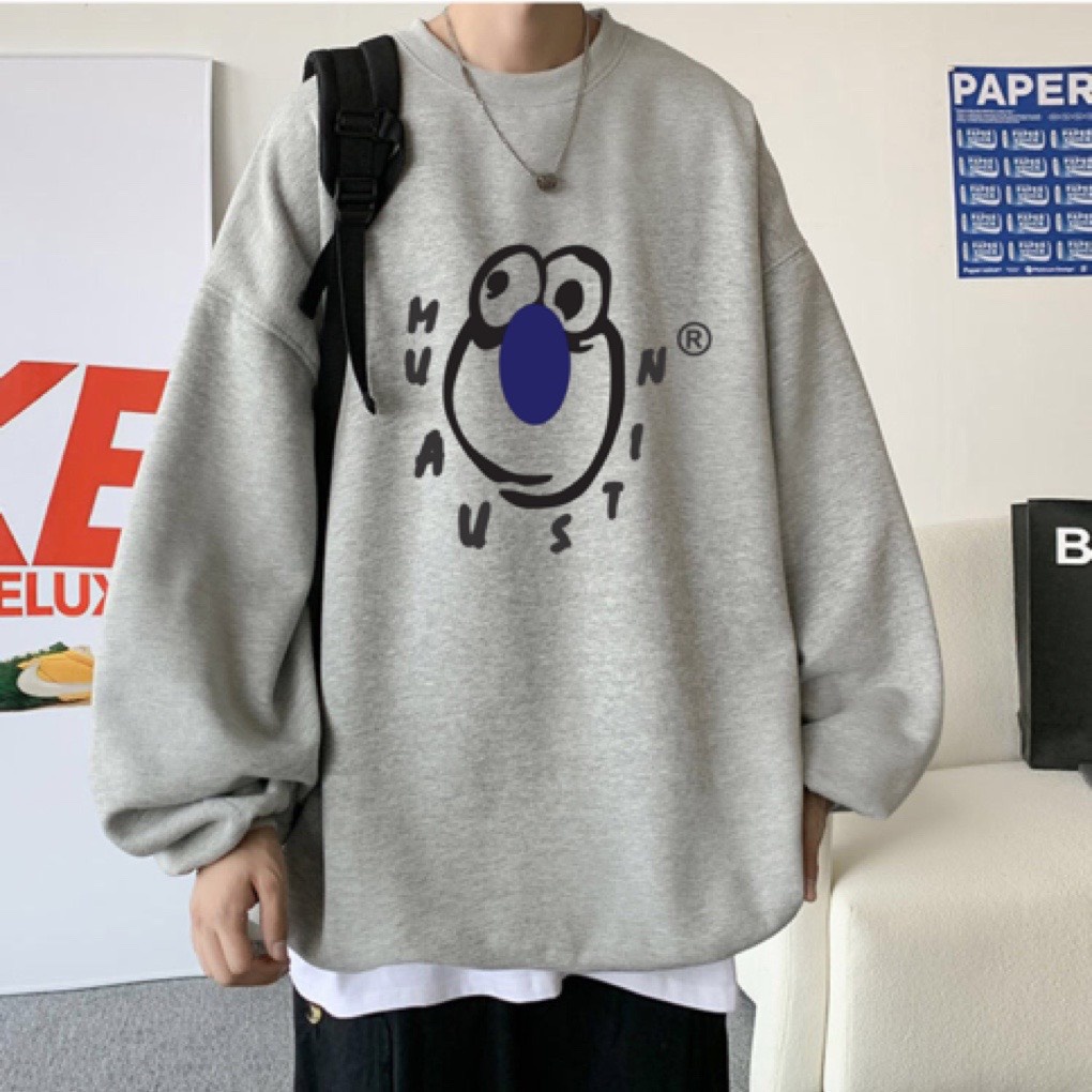 [ Mã 12FASHIONSALE1 giảm 10K đơn 50K ] Áo sweater nỉ cổ tròn dài tay nam nữ họa tiết APSR Muaustin | BigBuy360 - bigbuy360.vn