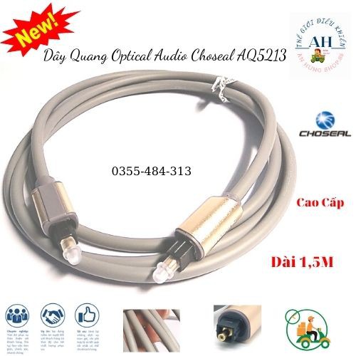 Dây tín hiệu âm thanh quang học choseal 5m, 3m và 1,5m