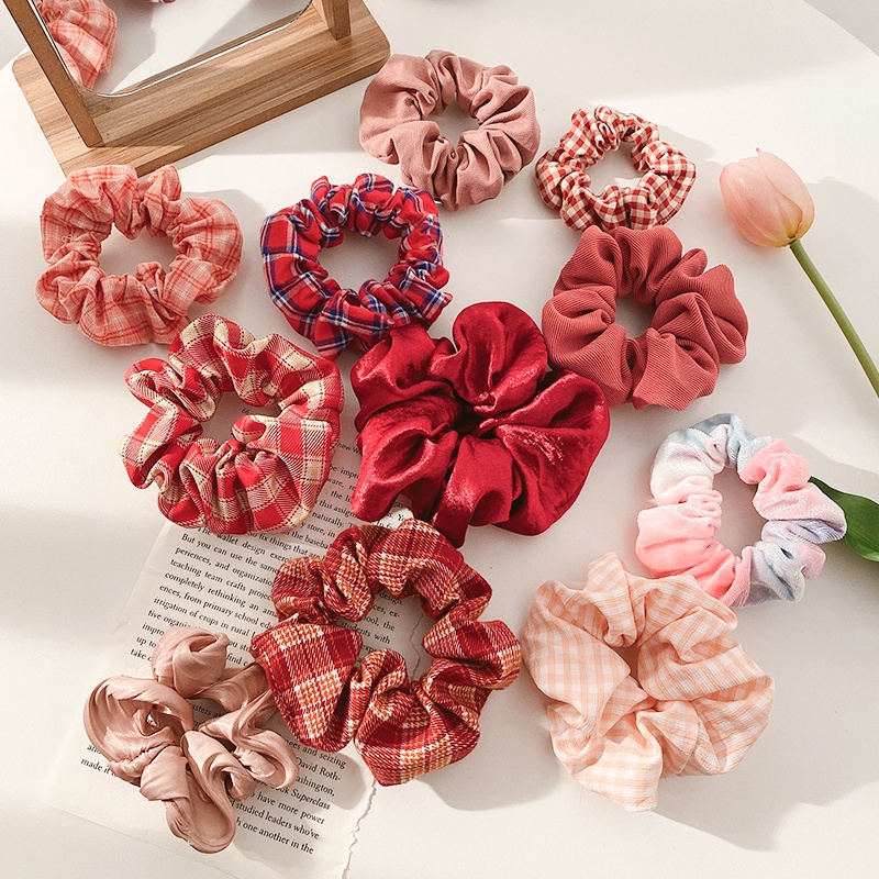 Thun cột tóc co giãn thiết kế đơn giản dễ thương dành cho bé gái