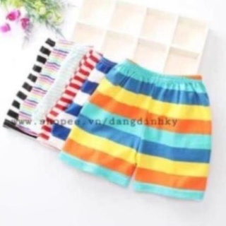 Quần chục đùi cotton kẻ cho bé