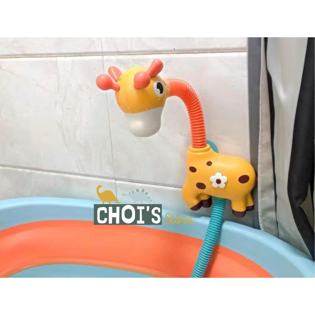Vòi sen tự động hươu cao cổ ( đồ chơi nhà tắm)
