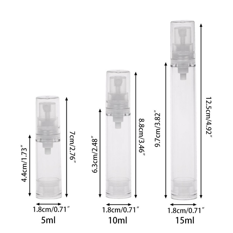 (Hàng Mới Về) Chai Xịt Rỗng Dung Tích 5 / 10 / 15ml Dùng Chiết Nước Hoa Khi Đi Du Lịch