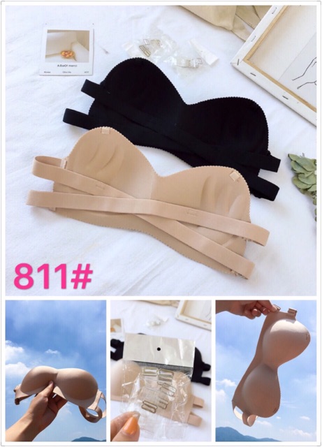 [TẶNG DÂY TRONG]Áo Lót,Bra su dây chéo sexy 811