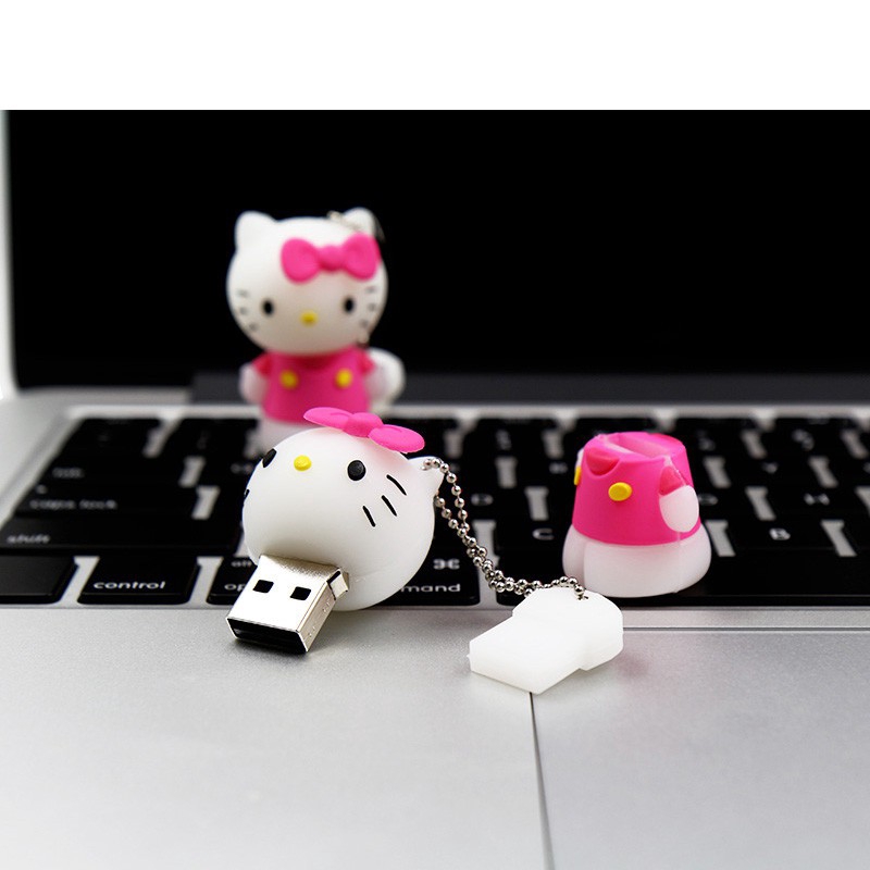 Usb 2.0 dung lượng 64gb 32gb 16gb 8gb hình Hello Kitty dễ thương