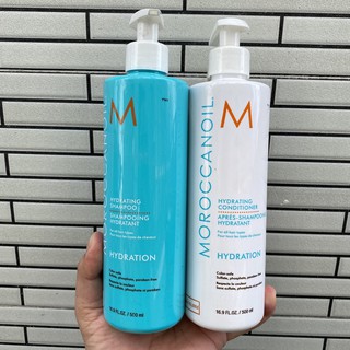 Dầu gội xả dưỡng ẩm Moroccanoil Hydration 500mlx2 [ Fanola ]