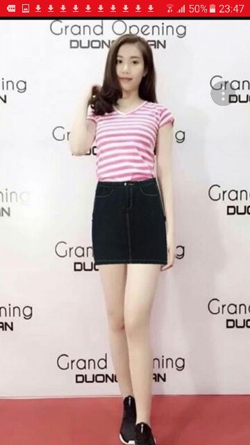 Chân váy giả bò