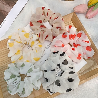 Dây Cột Tóc Co Dãn Hình Trái Tim Đáng Yêu Cho Nữ