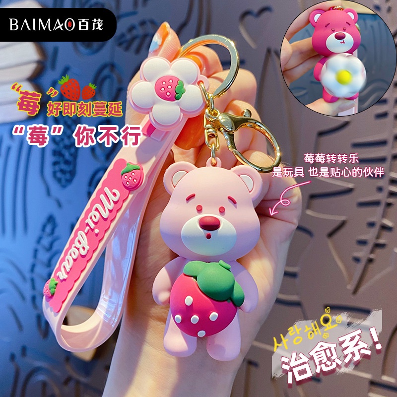 Móc Khóa Hình Quả Việt Quất Hoạt Hình Dễ Thương