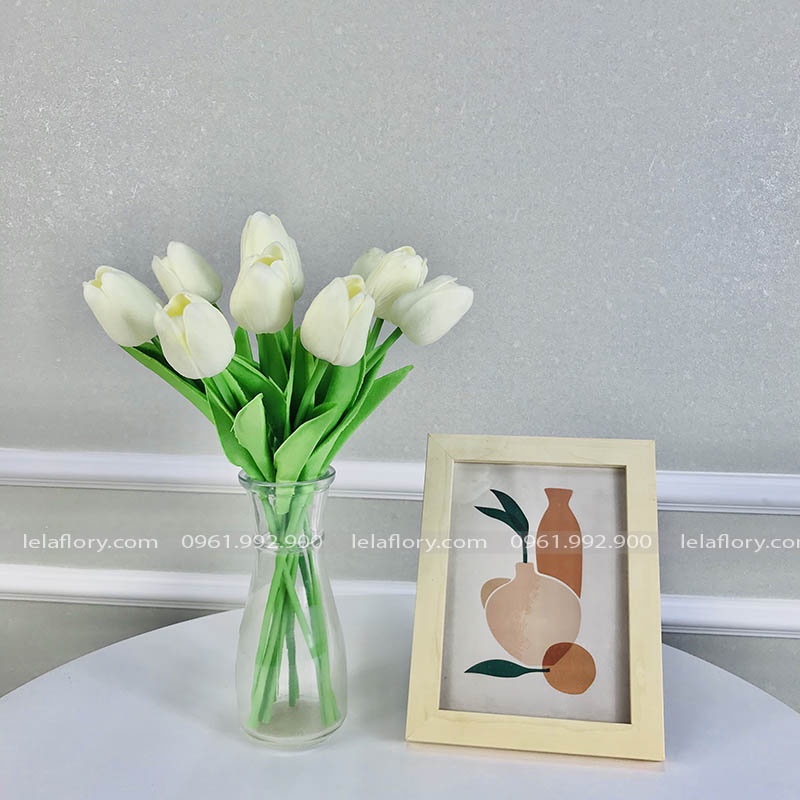 Hoa Tulip cao su nhiều màu sắc trang trí xinh xắn, hoa tulip decor chụp ảnh siêu đẹp  - HOG0011