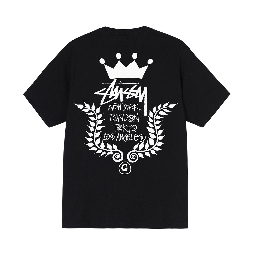 Áo Thun Stussy Crown Wreath 100% CÓ SẴN