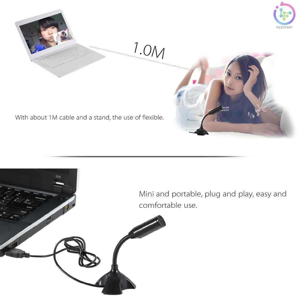 Micro Thu Âm Usb Xoay 360 Độ Cho Máy Tính