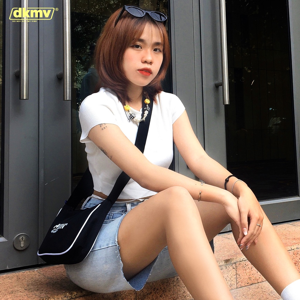 DKMV Túi đeo chéo Hobo Bag - MÀU ĐEN/ Túi đeo chéo vải thời trang