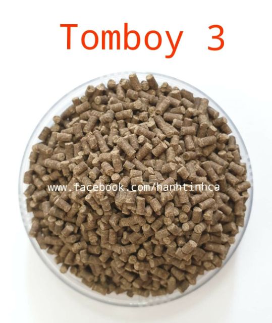 Túi zip 100gram Cám Tomboy 3 - dùng cho CÁ-TÉP-TÔM-CỬU SỪNG-LA HÁN-RÙA KIỂNG