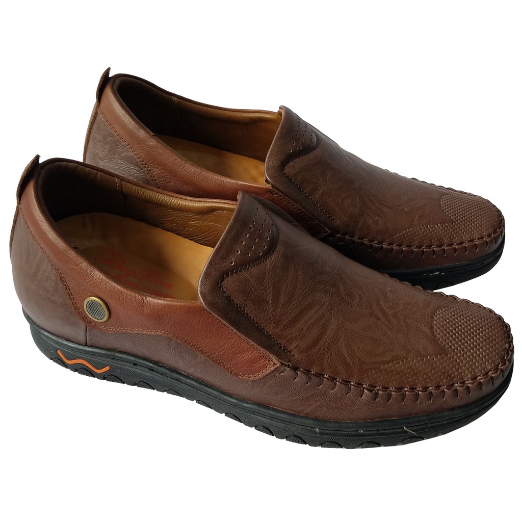 Giày Lười Nam Da Bò Thật BIGBEN Cao Cấp GM236