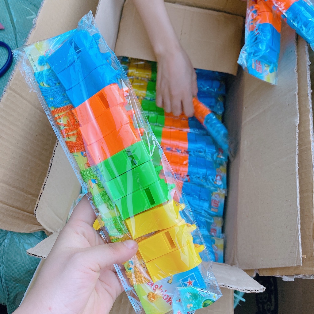 Đồ chơi còi trọng tài thể thao nhựa nhiều màu sắc cho bé