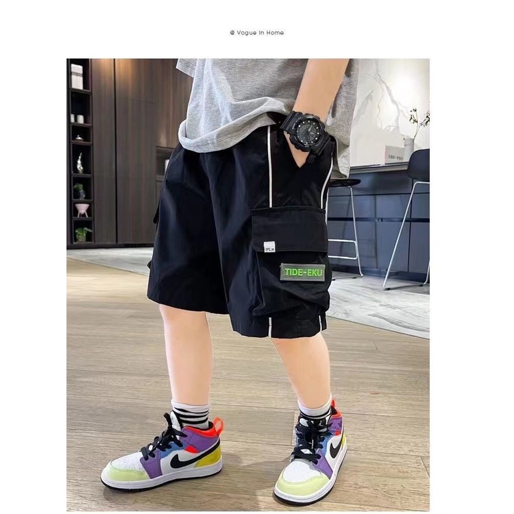 Quần Short Dáng Rộng Thiết Kế Mới Năng Động Thời Trang Mùa Hè Dành Cho Bé Trai 2022