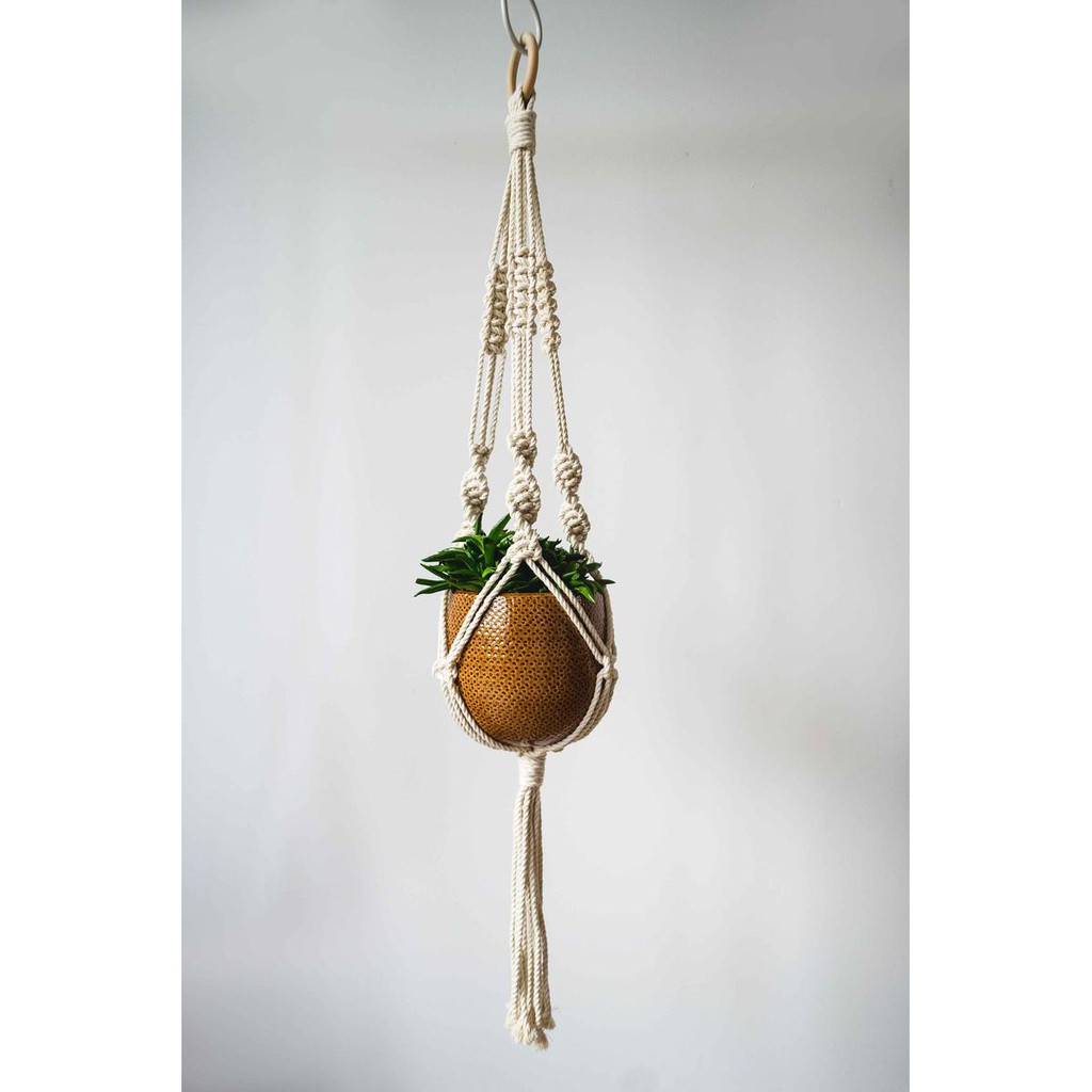 Dây treo chậu macrame 3 chấu dài 60cm