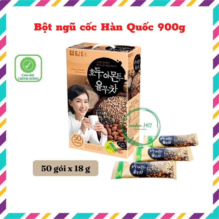 [Hộp 50 gói] Bột Ngũ Cốc Damtuh Hàn Quốc 900g (50 gói x 18g)