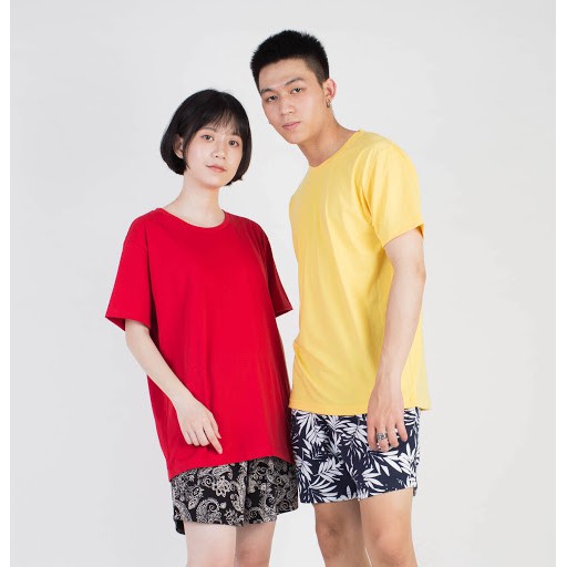 ❤️ Áo Thun Trơn 🤣 Nhiều Màu Ngắn Tay ❤️ Áo unisex, áo thun nam nữ đen trắng from rộng, vải cotton xịn [SIÊU RẺ]