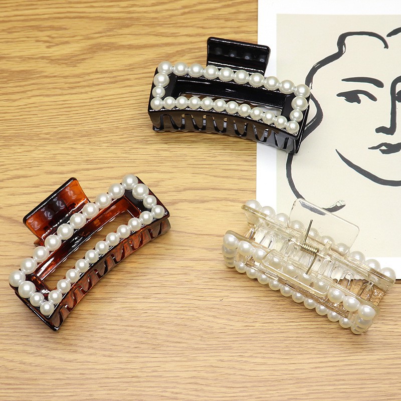 Kẹp Tóc Đính Ngọc Trai Phong Cách Hàn Quốc Thanh Lịch