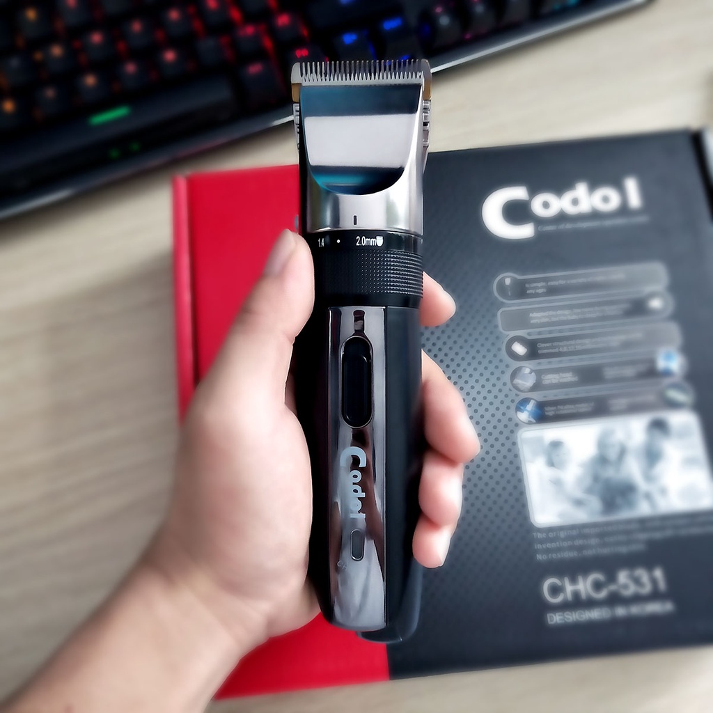 Tông Đơ Cắt Tóc Codol 531 Cắt Tóc Chuyên Nghiệp Tặng Kèm Phụ Kiện68]