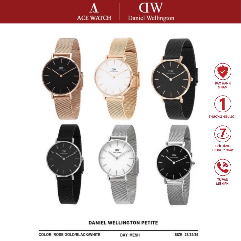 Đồng hồ nữ Daniel Wellington Classic Petite Dây Mesh 28-36mm - ACE WATCH