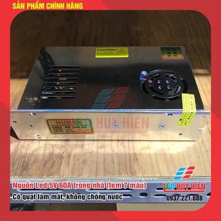 Nguồn led 5v 60a hunco trong nhà có quạt tản nhiệt