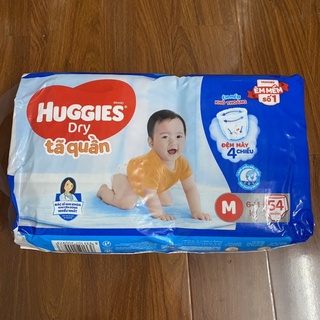 Tã quần huggies size m54 - m108 - m162 miếng