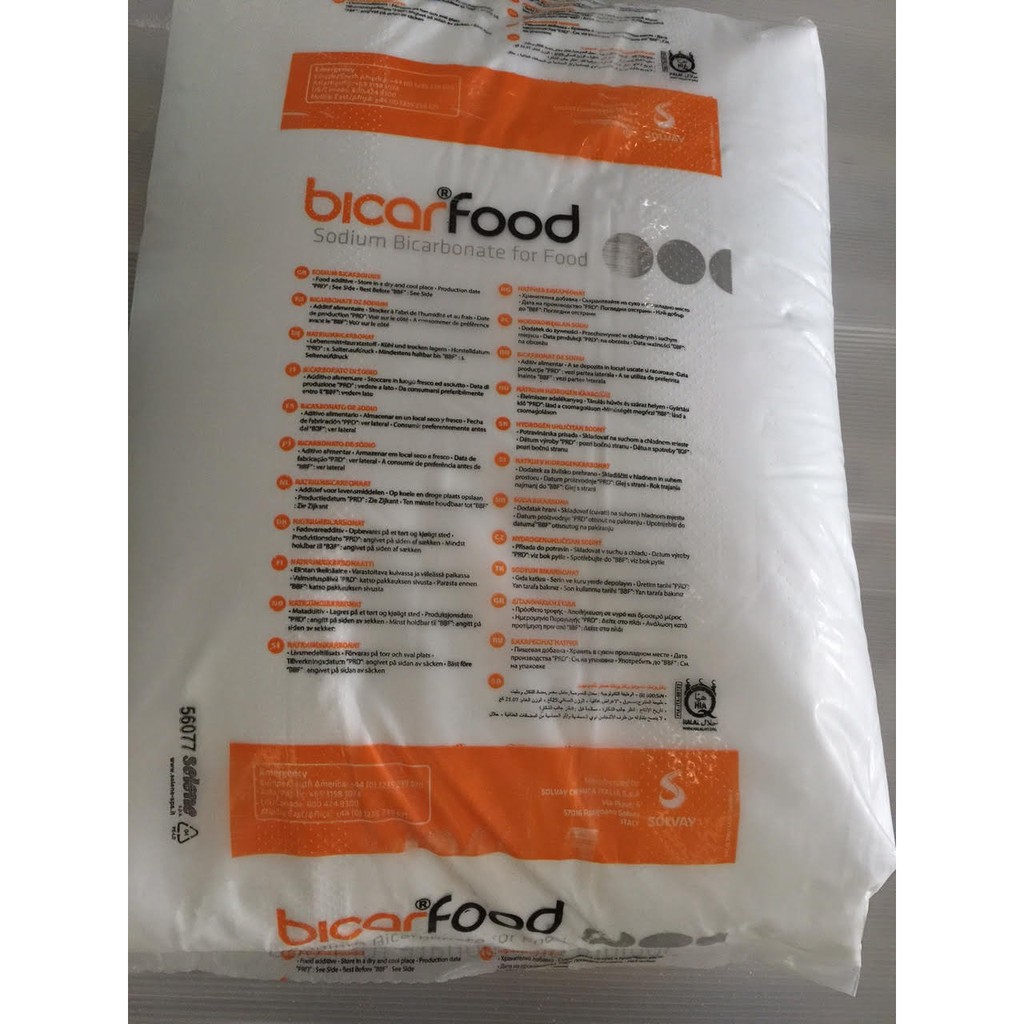 ✅ [HÀNG CÓ SẴN] Bột nở làm bánh Bking Soda_Sodium Bicarbanate Food  Bao 25Kg