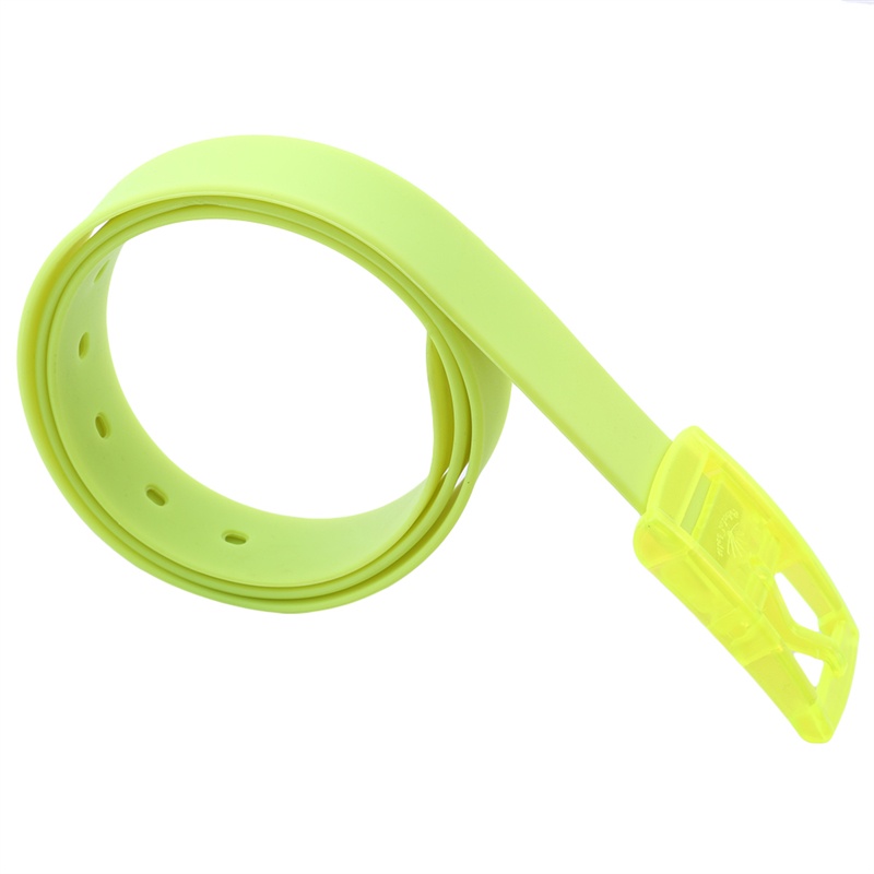 1 Thắt Lưng Da Cao Su Silicone Khóa Nhựa Thời Trang Unisex