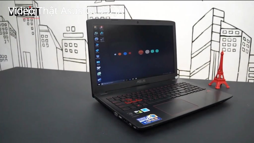 Laptop Gaming Asus GL552JX Core i7/Ram 16Gb/Ổ 1000Gb/Card GTX950 4Gb Chơi game , làm đồ hoạ mượt mà | BigBuy360 - bigbuy360.vn