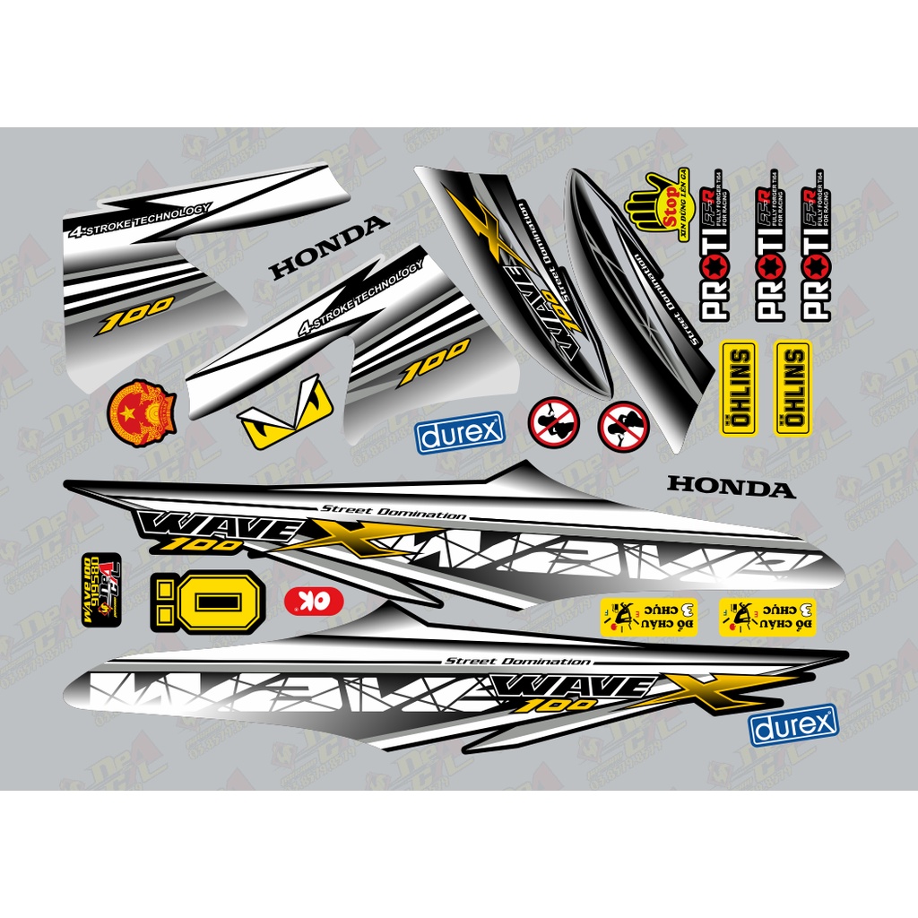 Tem rời Wave a 50 - 100 cc Đời 2006-2016 Mẫu wave X 919580